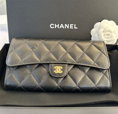 chanel classic long flap wallet
